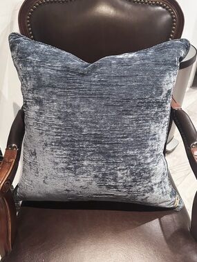 Oversized Blue Callisto Home Pillow 100% Feather Down + Cotton